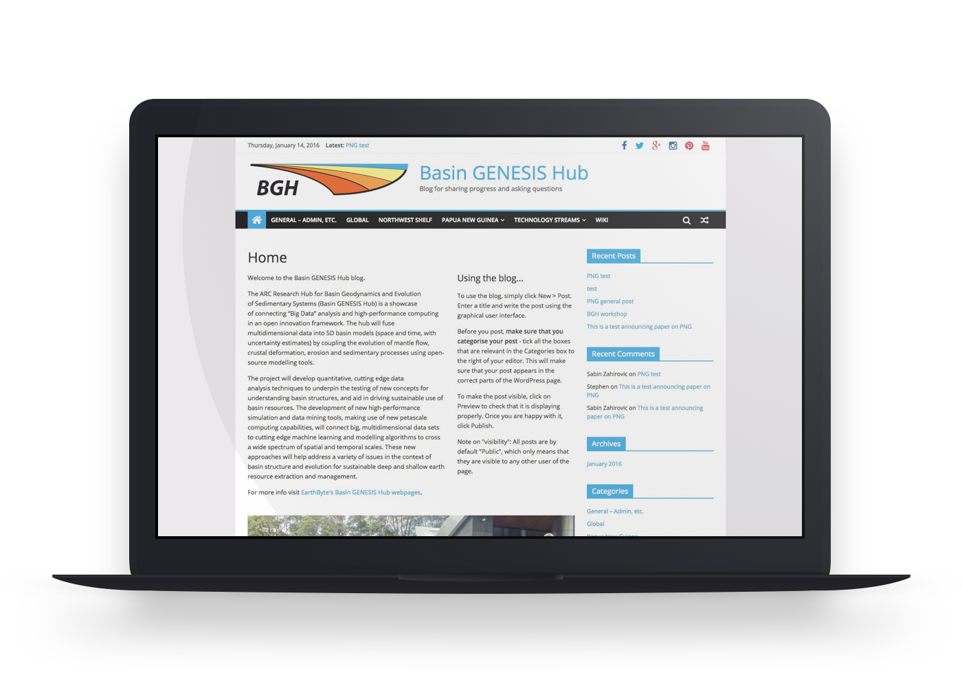 Basin GENESIS Hub - project information
