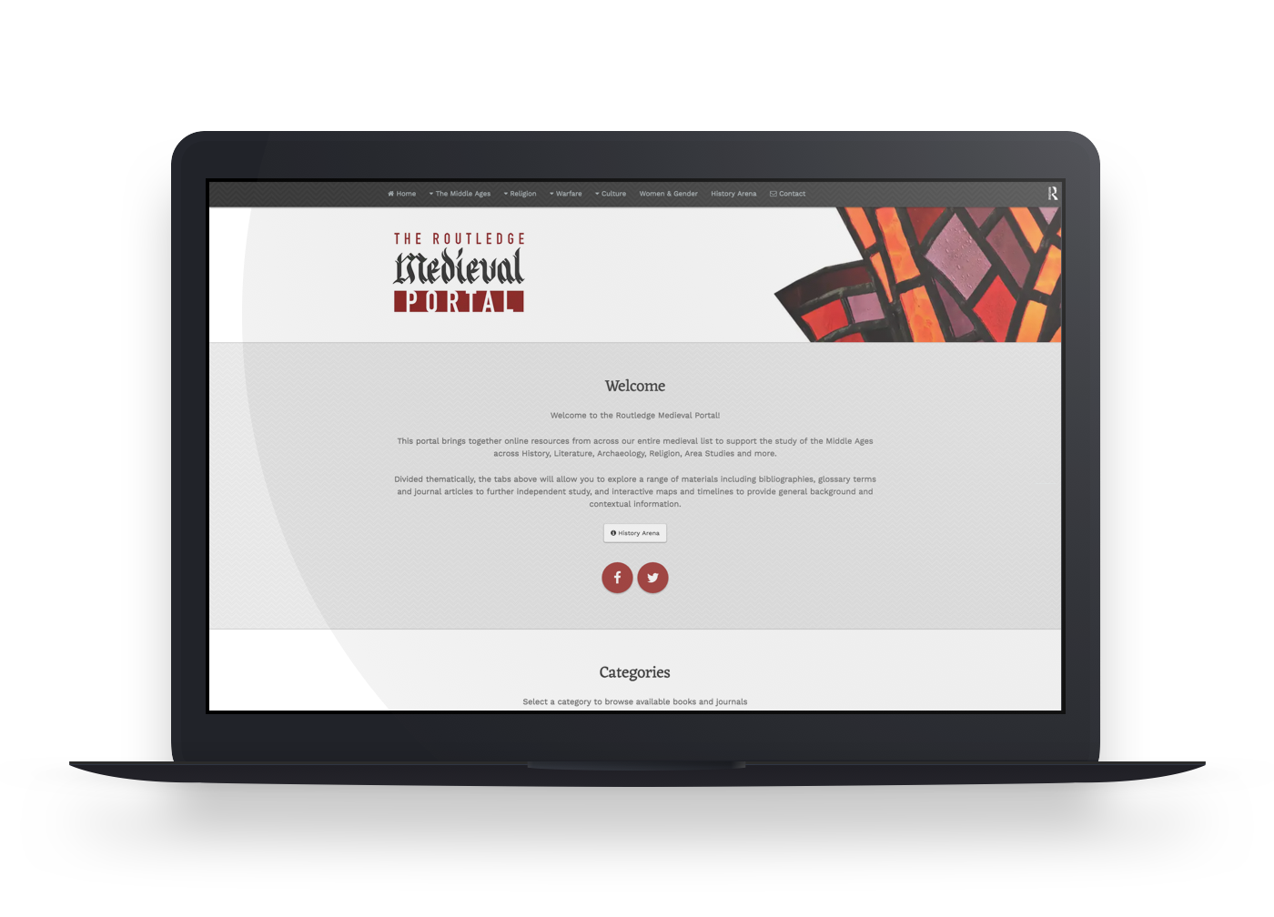 Routledge Medieval Portal - website teaser